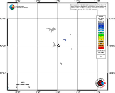 Mappa EMS - territori località