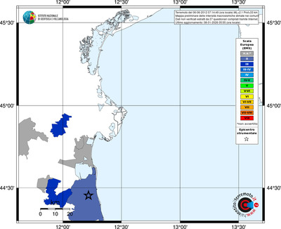 Mappa EMS - territori comuni