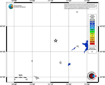 Mappa EMS - territori località