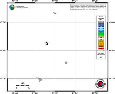 Mappa MCS - territori località