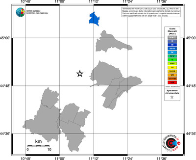 Mappa MCS - territori comuni