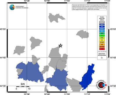Mappa MCS - territori comuni