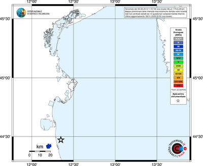 Mappa EMS - territori località
