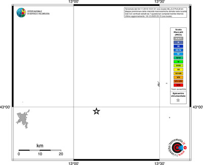 Mappa MCS - territori località
