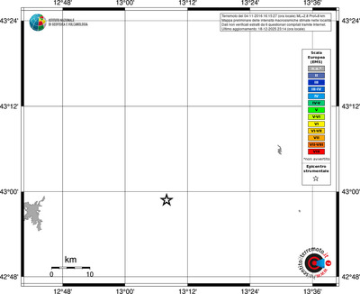 Mappa EMS - territori località