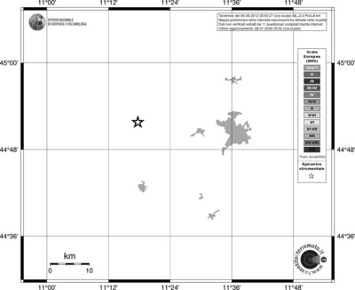Mappa EMS - territori località