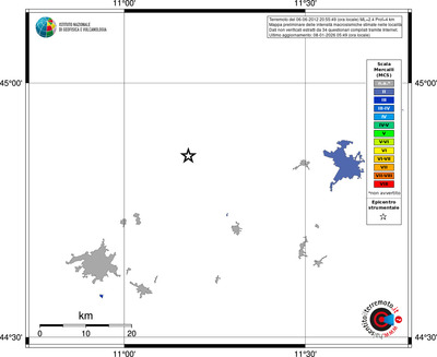 Mappa MCS - territori località