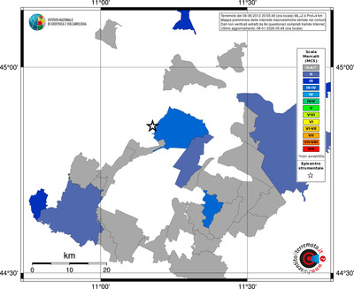 Mappa MCS - territori comuni