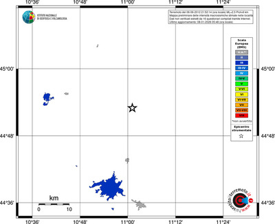 Mappa EMS - territori località