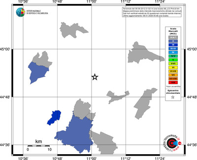 Mappa MCS - territori comuni