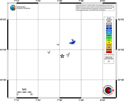 Mappa EMS - territori località
