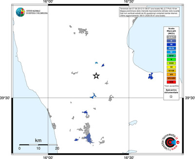 Mappa MCS - territori località