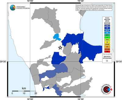 Mappa MCS - territori comuni
