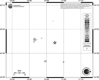 Mappa EMS - territori località