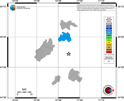 Mappa MCS - territori comuni