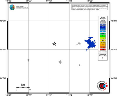 Mappa EMS - territori località