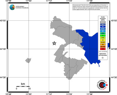 Mappa EMS - territori comuni