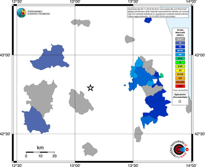 Mappa MCS - territori comuni