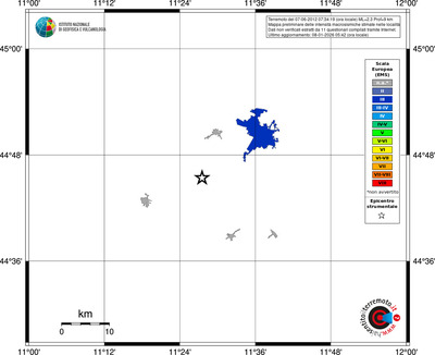 Mappa EMS - territori località
