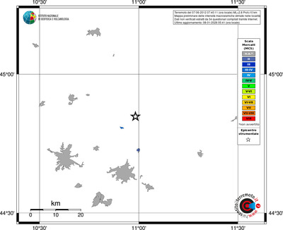 Mappa MCS - territori località