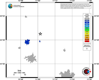 Mappa EMS - territori località