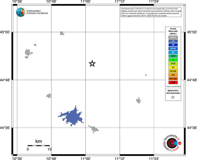 Mappa MCS - territori località