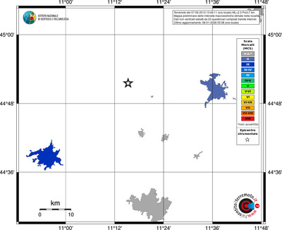 Mappa MCS - territori località