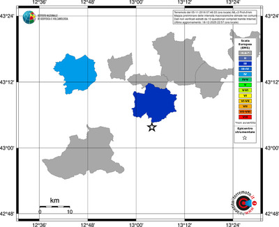Mappa EMS - territori comuni