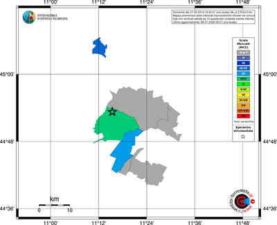 Mappa MCS - territori comuni