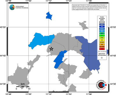 Mappa EMS - territori comuni