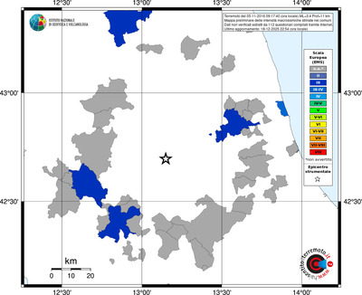 Mappa EMS - territori comuni