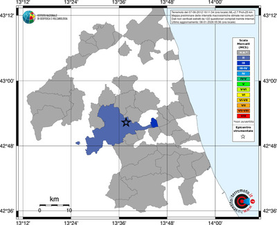 Mappa MCS - territori comuni