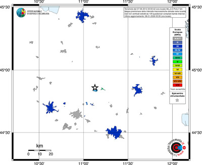 Mappa EMS - territori località