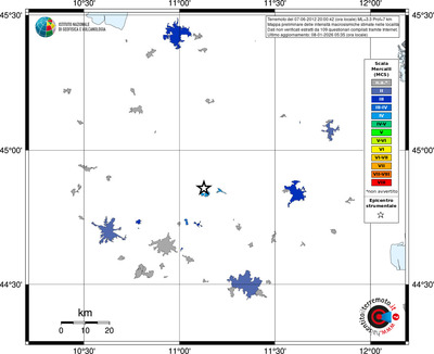 Mappa MCS - territori località
