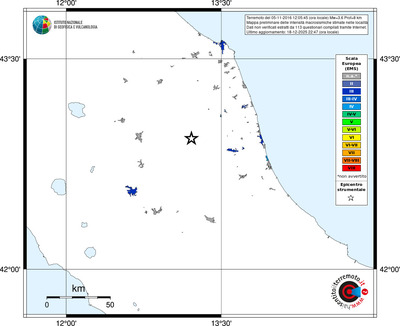 Mappa EMS - territori località