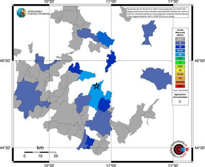Mappa MCS - territori comuni