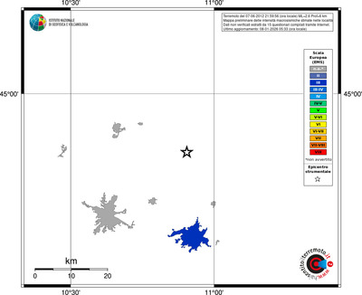Mappa EMS - territori località