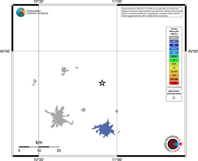 Mappa MCS - territori località