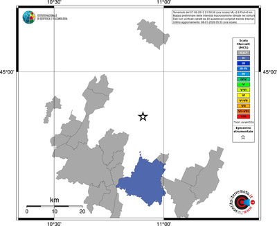 Mappa MCS - territori comuni