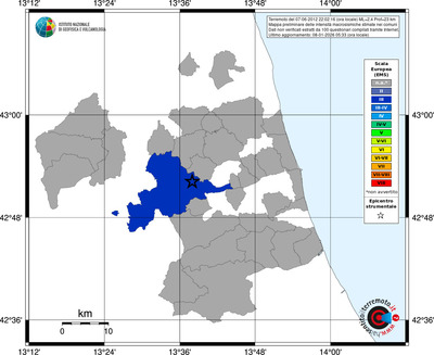Mappa EMS - territori comuni