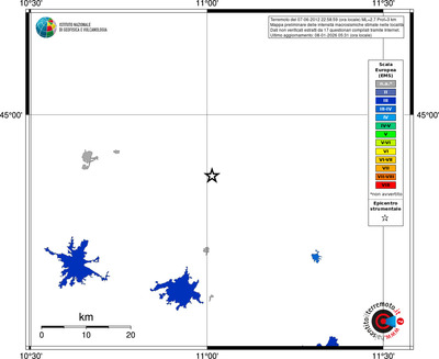 Mappa EMS - territori località