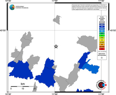 Mappa EMS - territori comuni