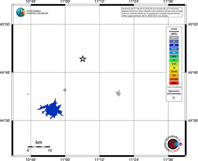 Mappa EMS - territori località