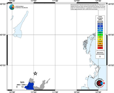 Mappa EMS - territori comuni