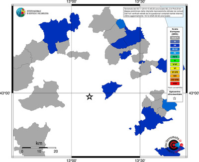 Mappa EMS - territori comuni