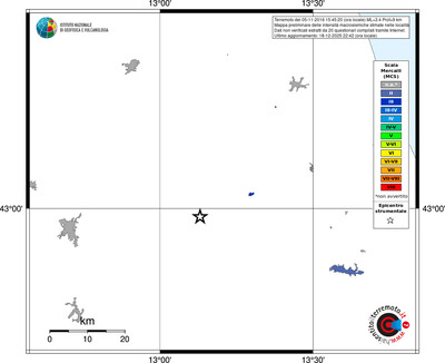 Mappa MCS - territori località