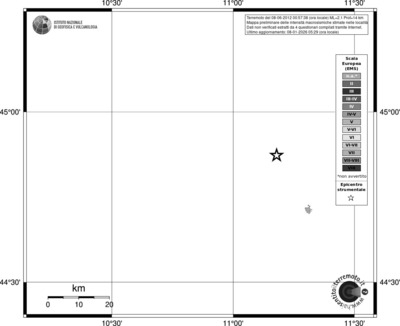 Mappa EMS - territori località