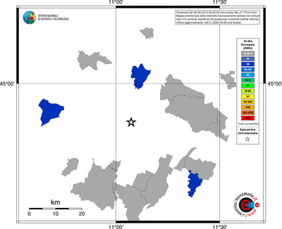 Mappa EMS - territori comuni