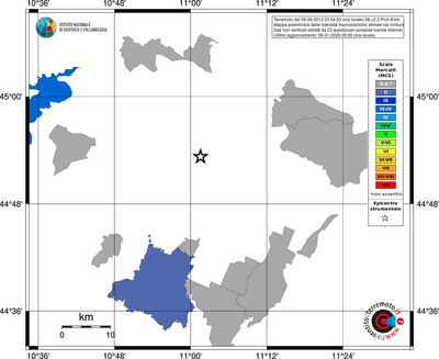 Mappa MCS - territori comuni