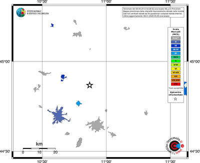 Mappa MCS - territori località